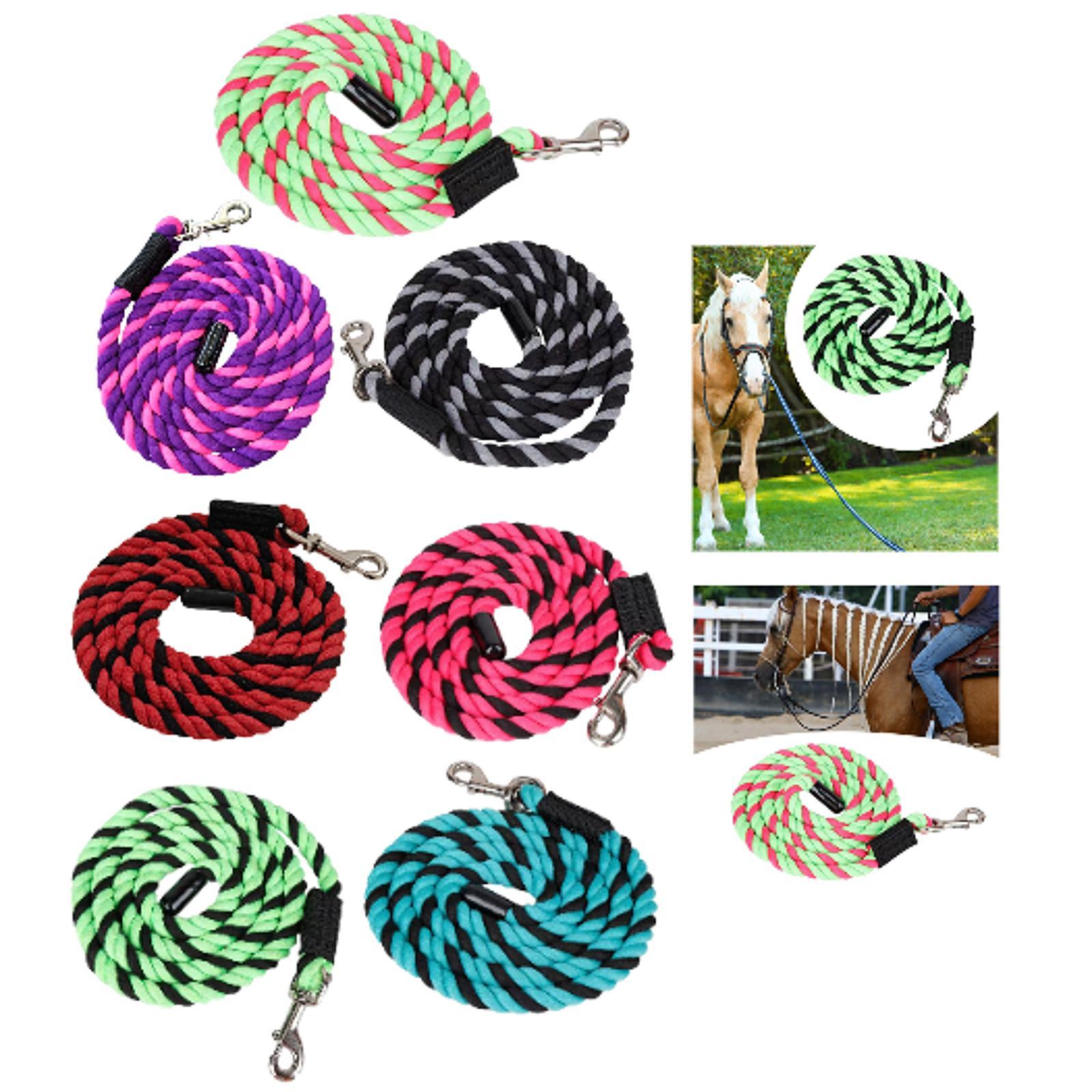 Lunge Line Horse - Corda per guida cavalli con moschettone