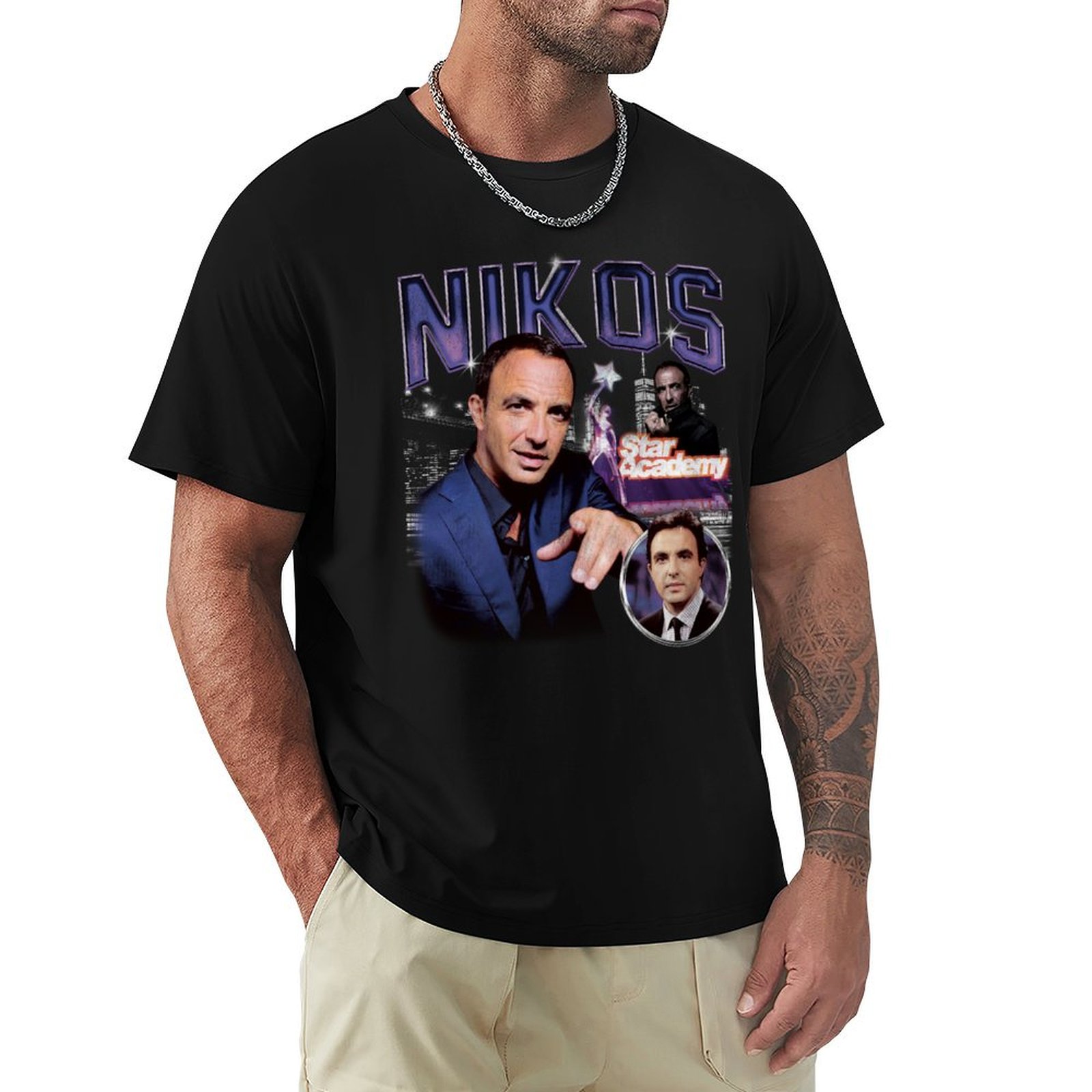 Academy Sports Outdoor - T-shirt Nikos Aliagas Star Academy vintage