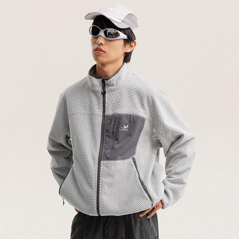 Outdoor Sport Jacket Women'S - Giacca in Pile Polare con Strisce