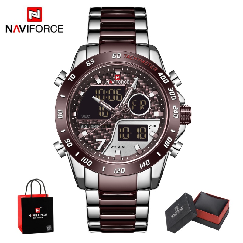 Outdoor Sport News - NAVIFORCE Orologio Analogico-Digitale da Uomo, Nuovo,
