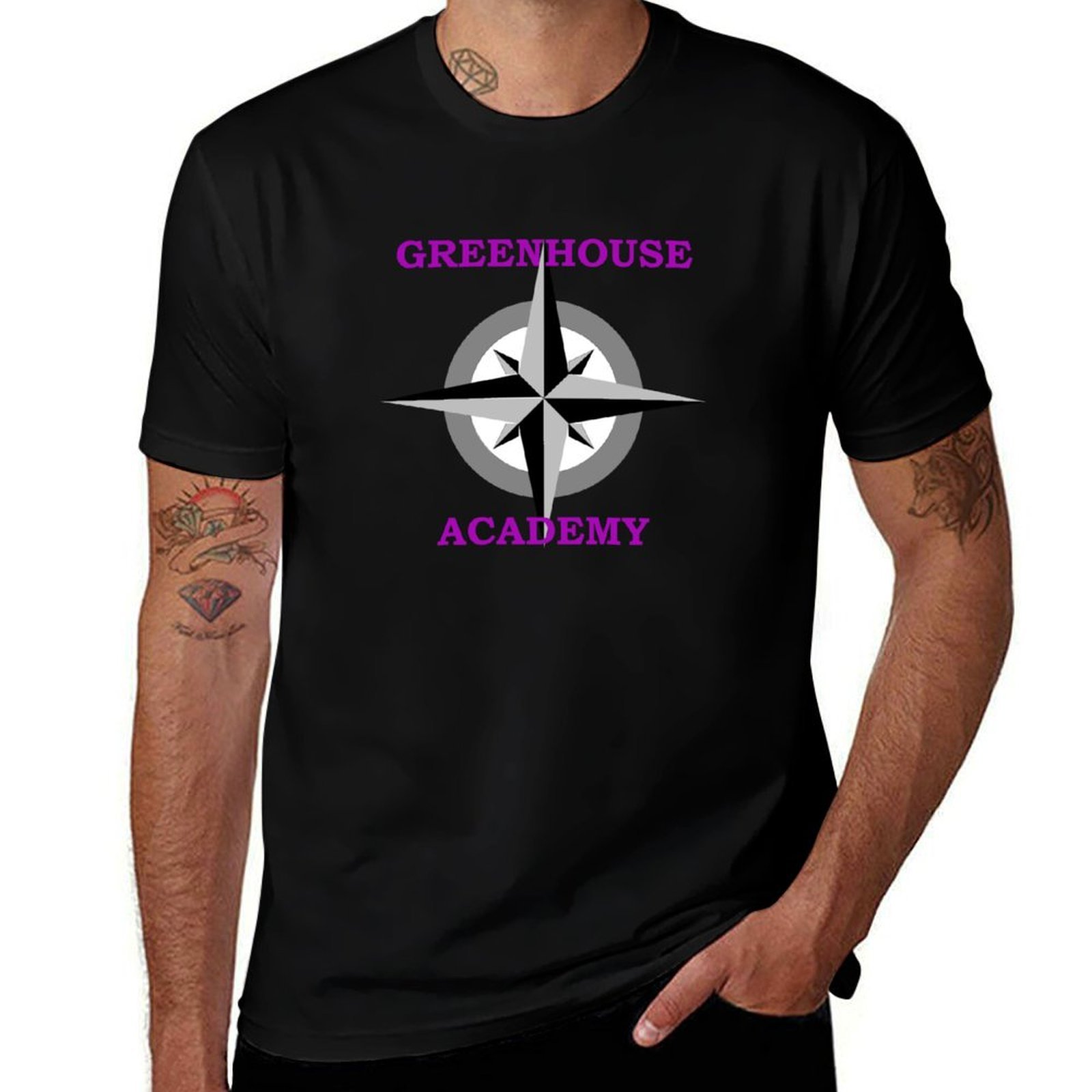 Academy Sports Outdoor - T-Shirt Greenhouse Academy per Attività all'Aperto