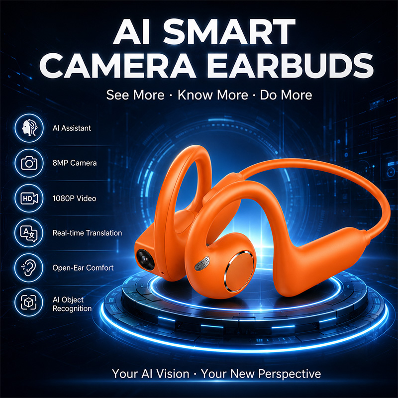 Outdoor Sport Camera - Nuovi Auricolari Intelligenti 2026 con Effetti